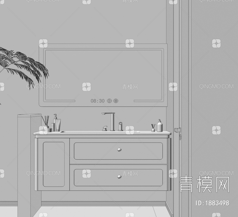 浴室柜3D模型下载【ID:1883498】