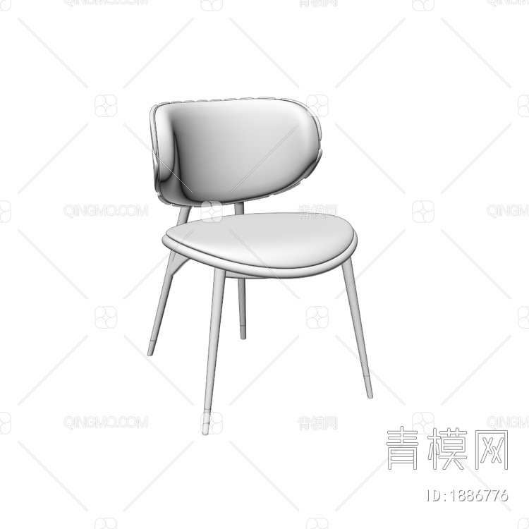 Uchiwa 单椅3D模型下载【ID:1886776】