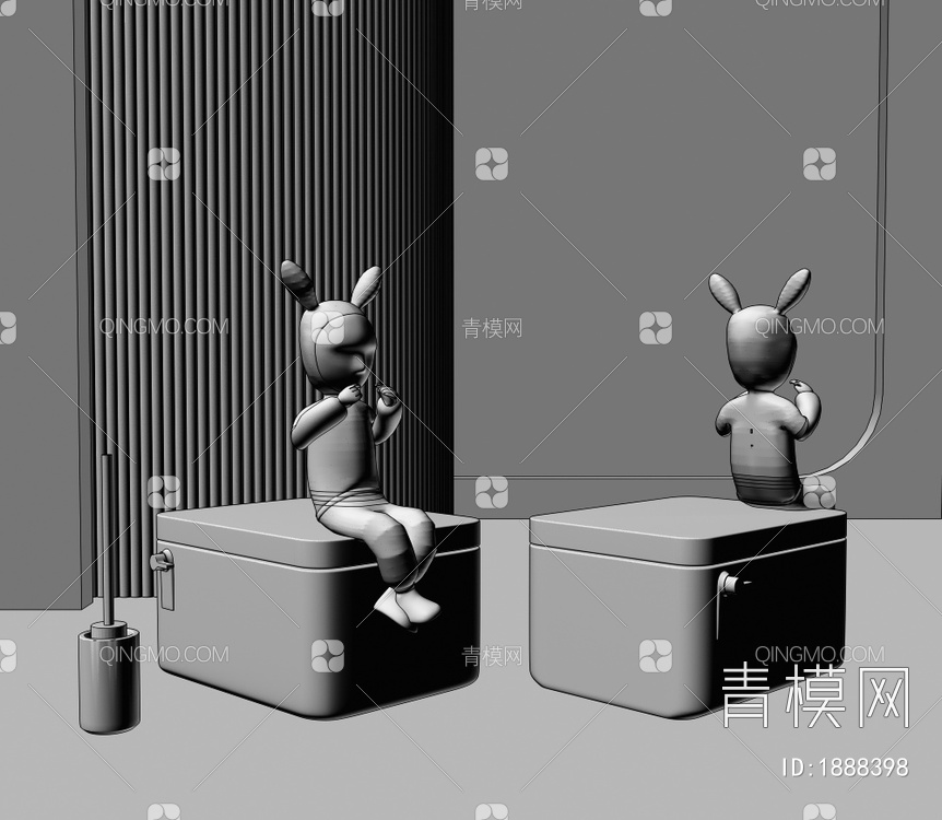 马桶3D模型下载【ID:1888398】