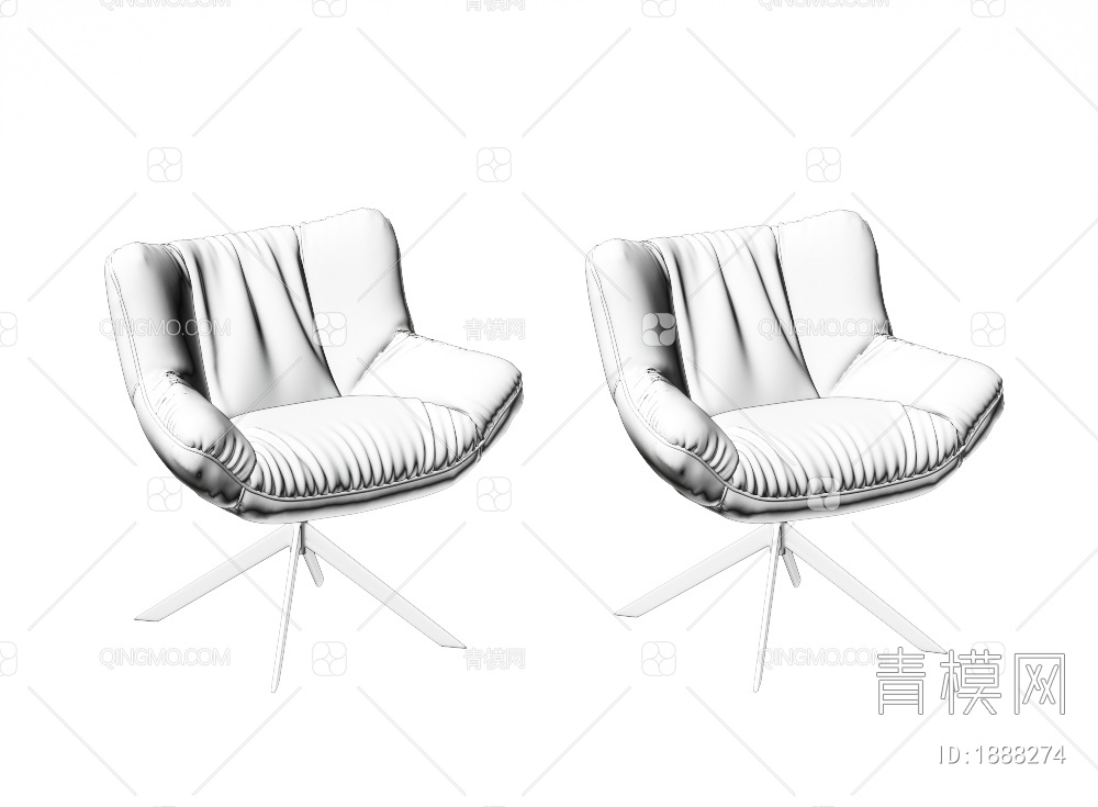 单椅3D模型下载【ID:1888274】