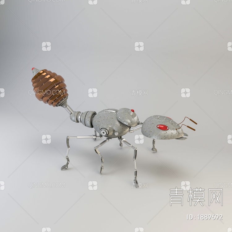 美陈摆件 潮玩机械蚂蚁3D模型下载【ID:1889692】