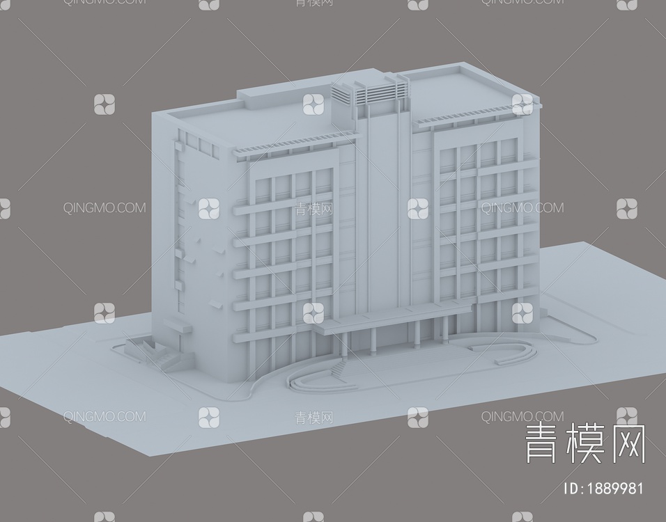 供电局楼3D模型下载【ID:1889981】
