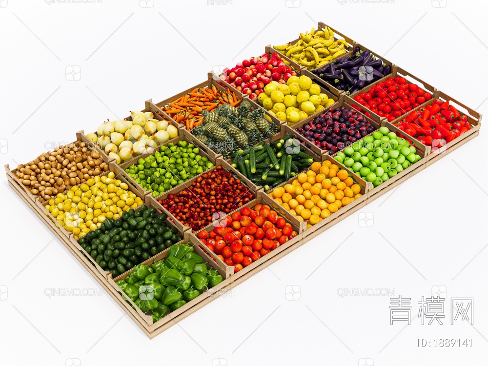 蔬菜水果SU模型下载【ID:1889141】
