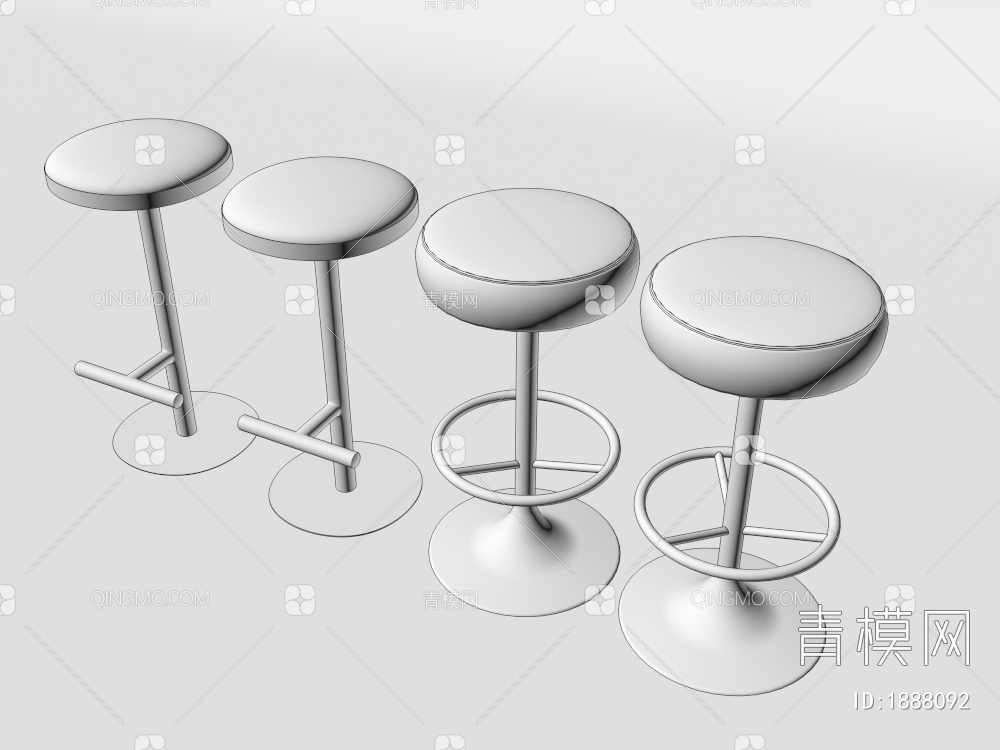 吧台椅3D模型下载【ID:1888092】