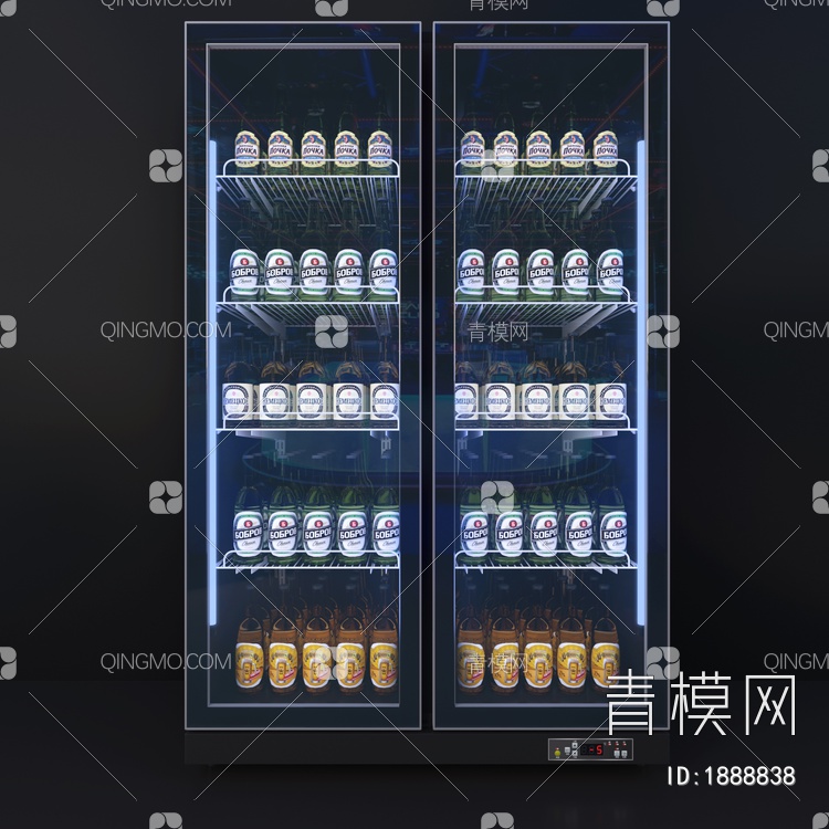 冰箱 冰柜3D模型下载【ID:1888838】
