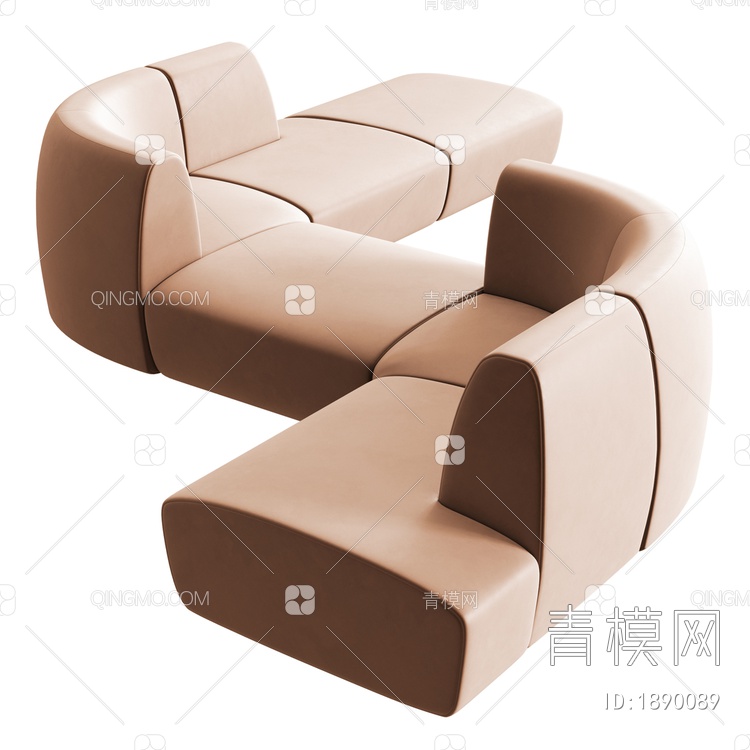 异形拼接沙发3D模型下载【ID:1890089】