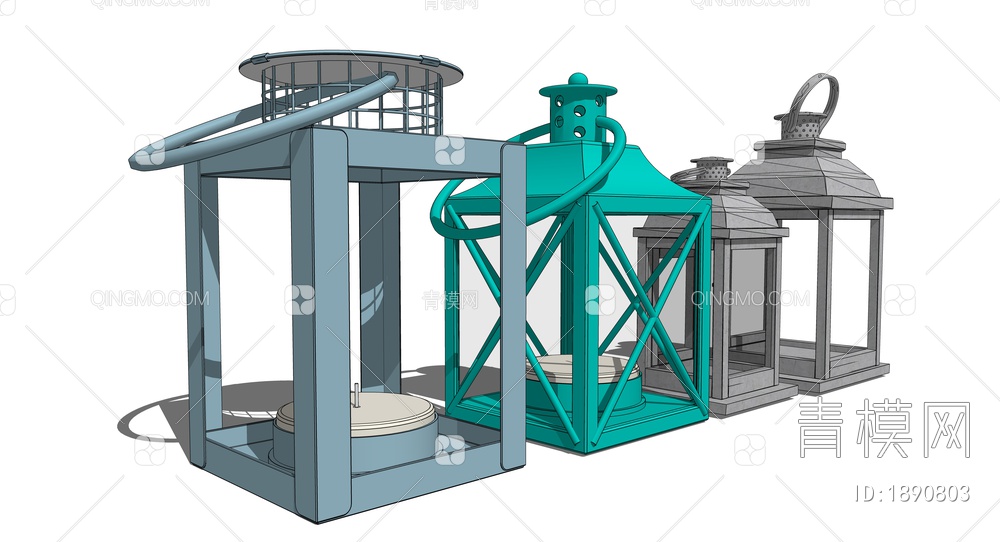 蜡烛灯SU模型下载【ID:1890803】