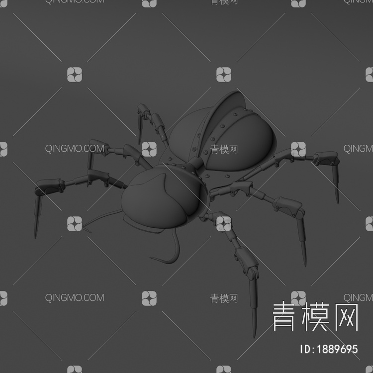 美陈摆件 潮玩机械蜘蛛3D模型下载【ID:1889695】