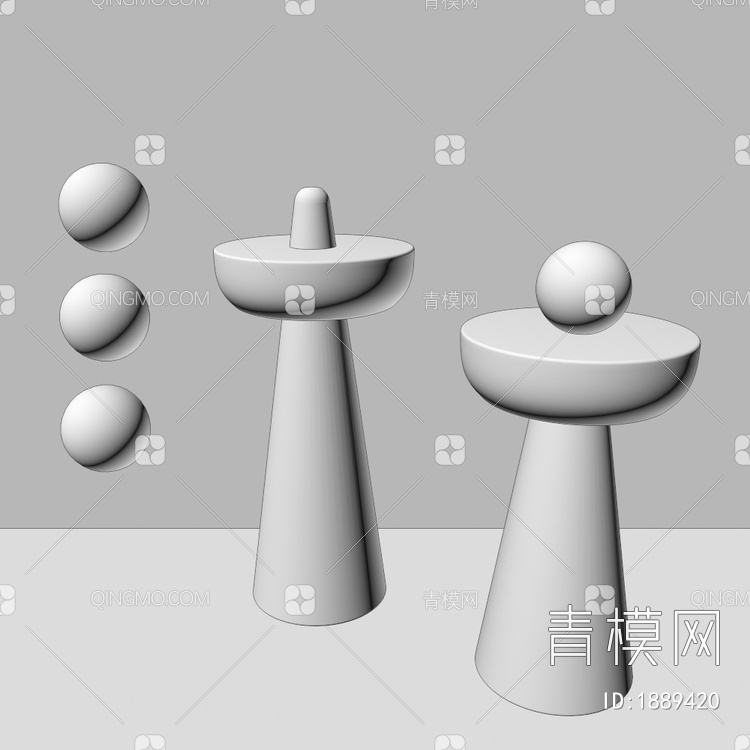 实木，中古，艺术，台灯3D模型下载【ID:1889420】