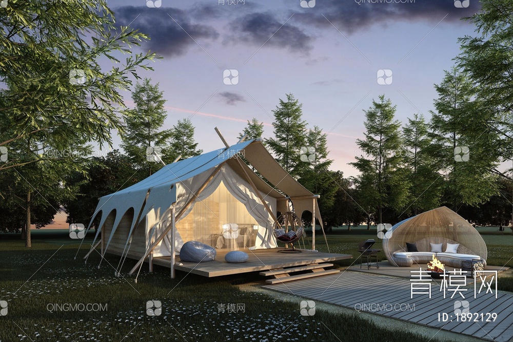户外露营帐篷3D模型下载【ID:1892129】