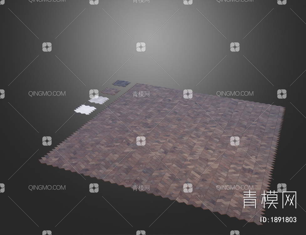 铁地板 地面3D模型下载【ID:1891803】