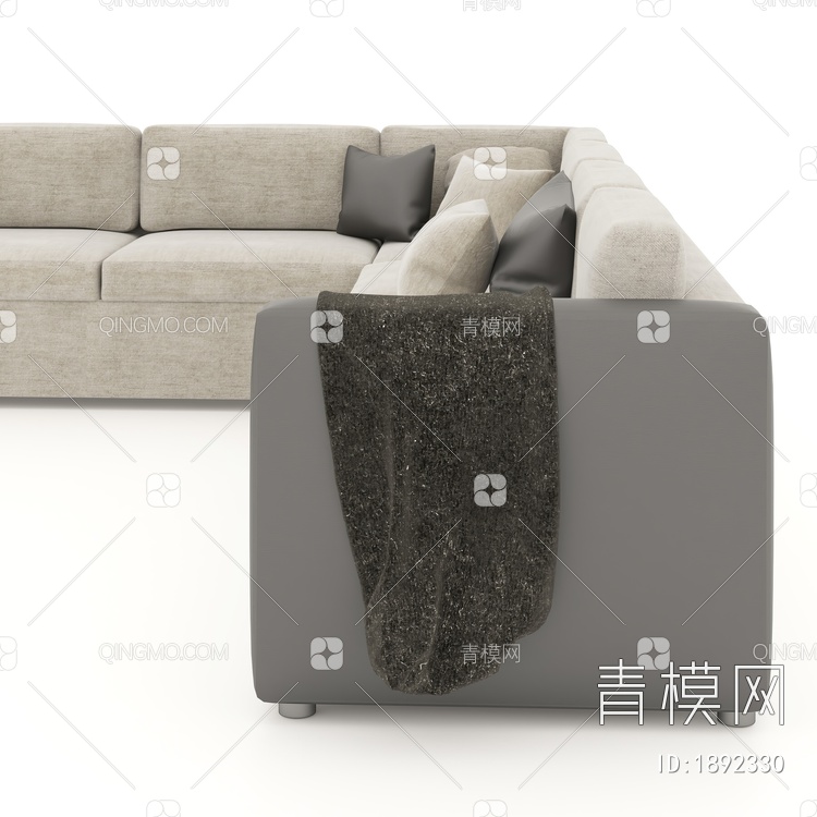 多人沙发，转角沙发3D模型下载【ID:1892330】