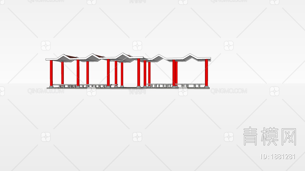 亭子SU模型下载【ID:1881281】