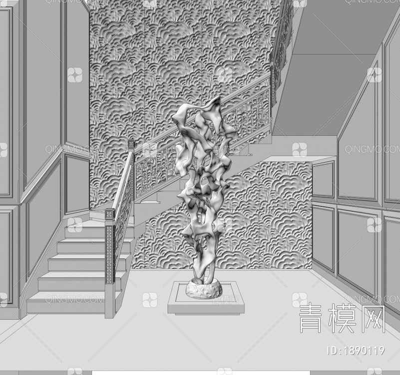楼梯间3D模型下载【ID:1890119】