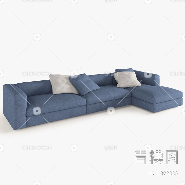 多人沙发3D模型下载【ID:1892335】