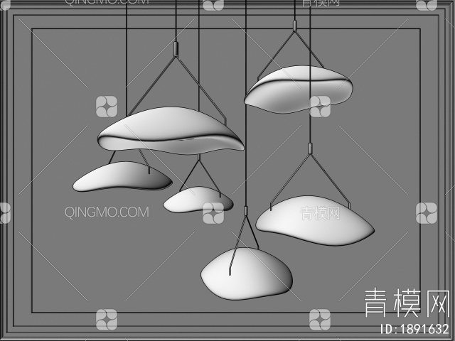 装饰吊灯3D模型下载【ID:1891632】