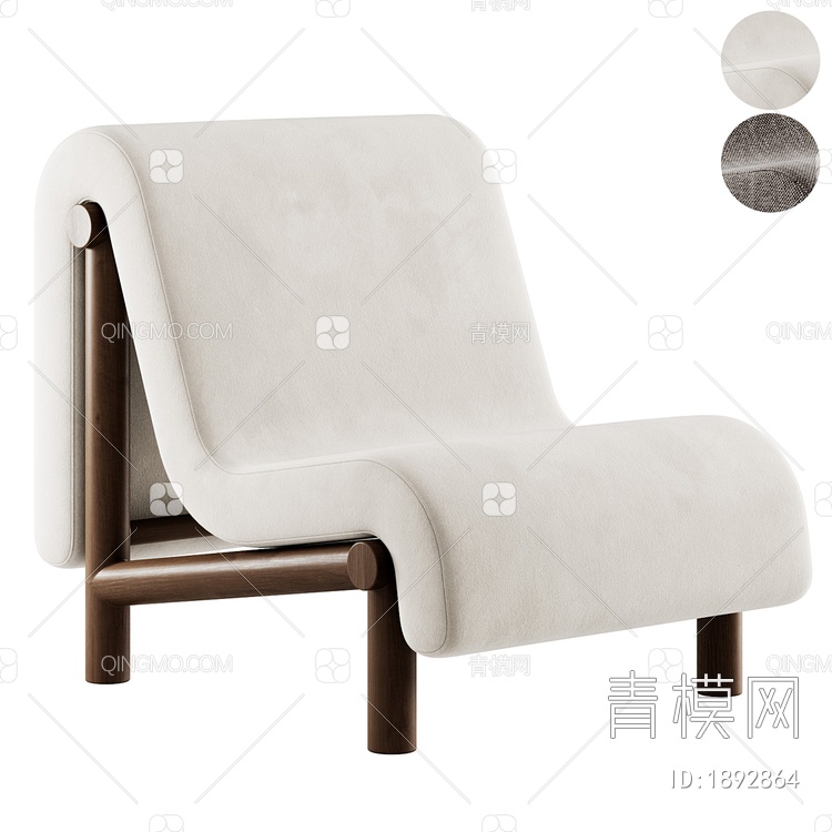 Pertica休闲椅 单椅 扶手椅子3D模型下载【ID:1892864】