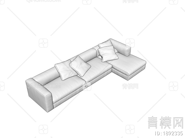 多人沙发3D模型下载【ID:1892335】
