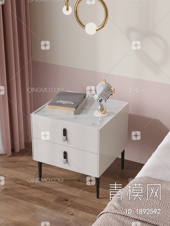 床头柜3D模型下载【ID:1892592】