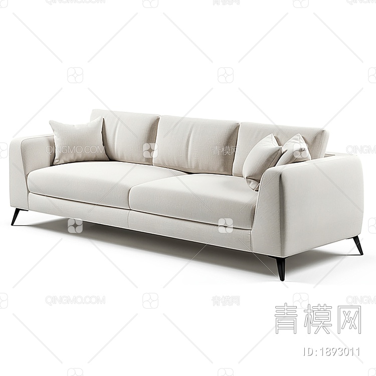 双人沙发，皮沙发，，家具3D模型下载【ID:1893011】