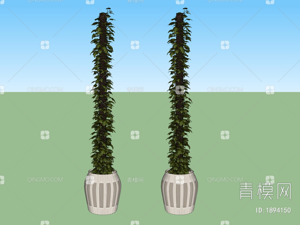 绿色植物SU模型下载【ID:1894150】