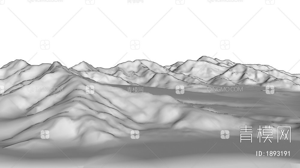 群山山脉3D模型下载【ID:1893191】