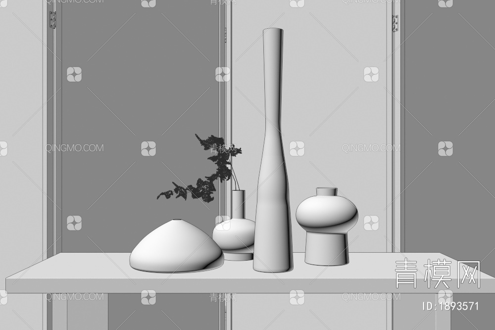 陶罐，器皿，花瓶3D模型下载【ID:1893571】