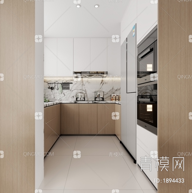 厨房，橱柜3D模型下载【ID:1894433】