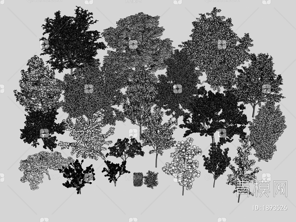 景观树3D模型下载【ID:1893526】