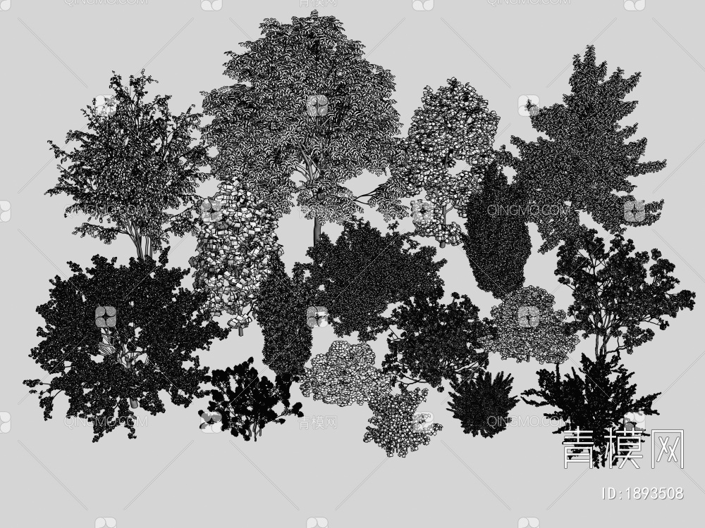 景观树3D模型下载【ID:1893508】
