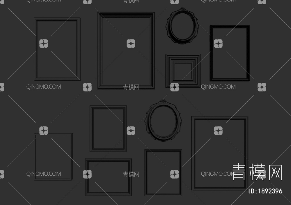 装饰挂画3D模型下载【ID:1892396】