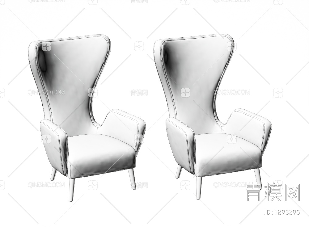 单椅3D模型下载【ID:1893395】