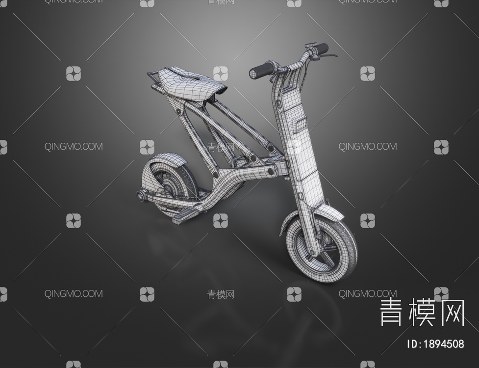 电动自行车3D模型下载【ID:1894508】
