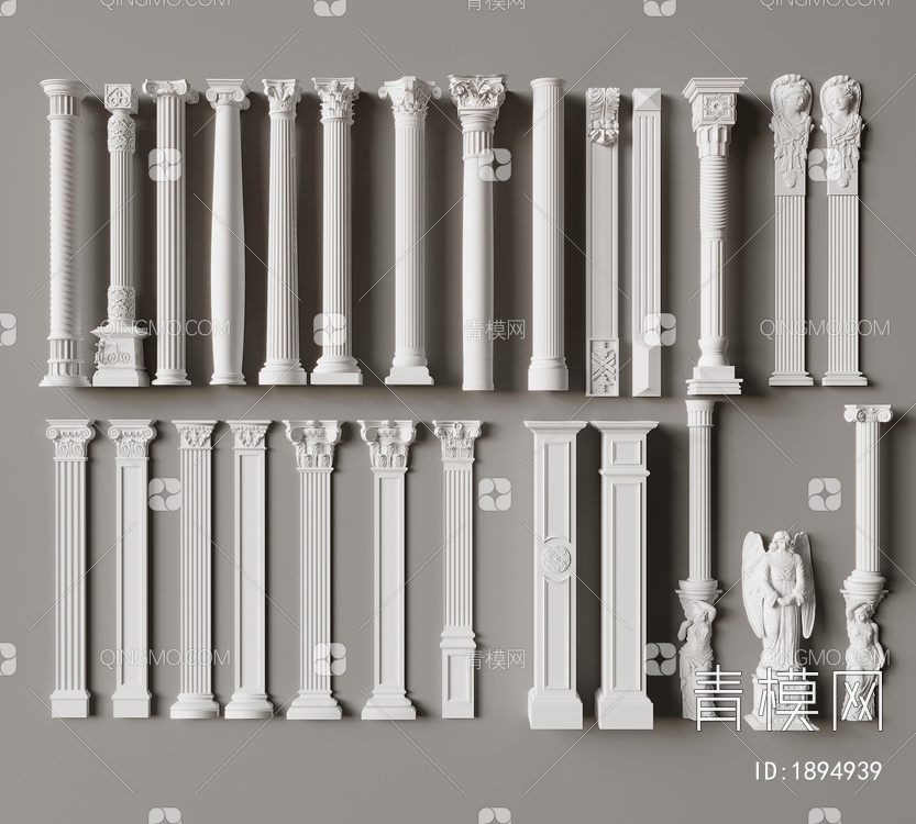 罗马柱3D模型下载【ID:1894939】