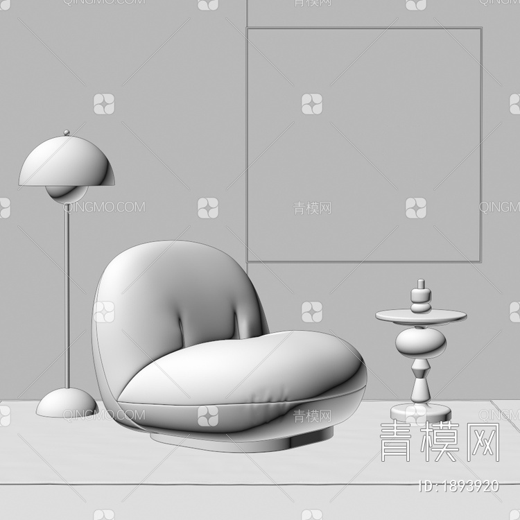 GUBI懒人沙发3D模型下载【ID:1893920】