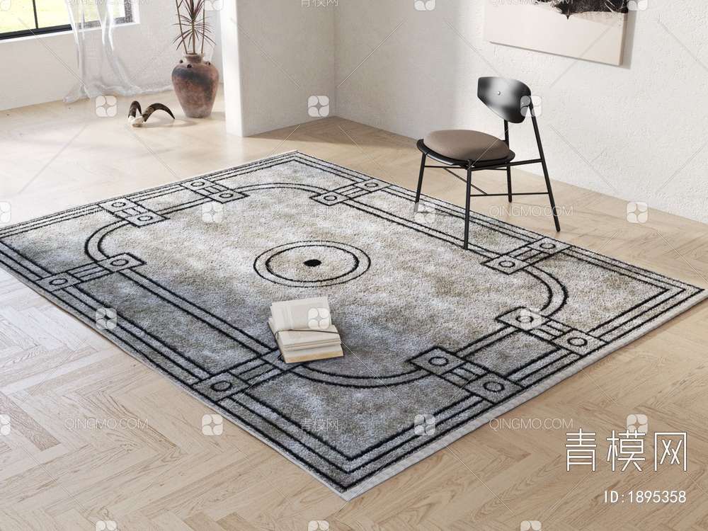 抽象几何地毯3D模型下载【ID:1895358】