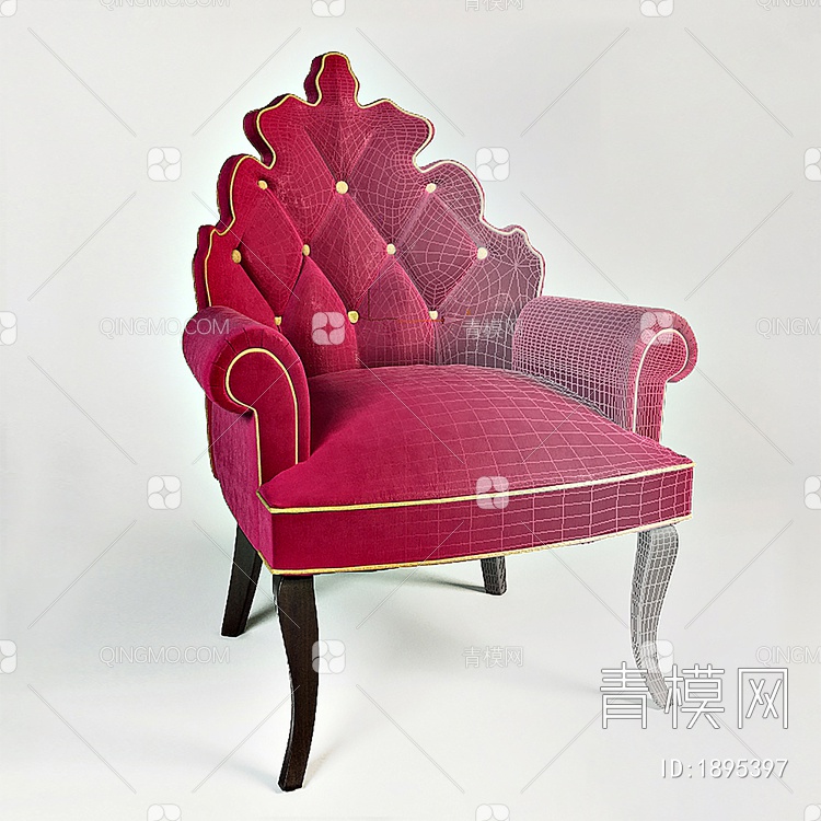 座椅，休闲椅，餐椅，单椅3D模型下载【ID:1895397】
