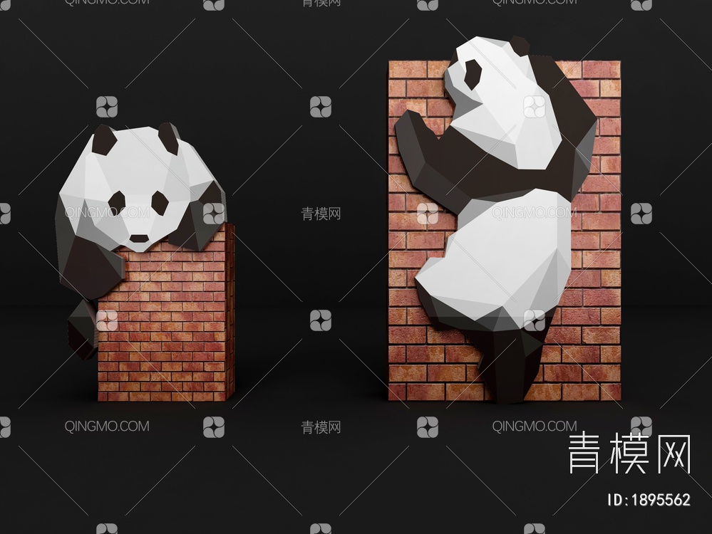 熊猫SU模型下载【ID:1895562】