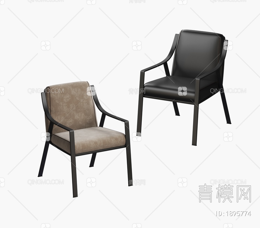 单椅3D模型下载【ID:1895774】