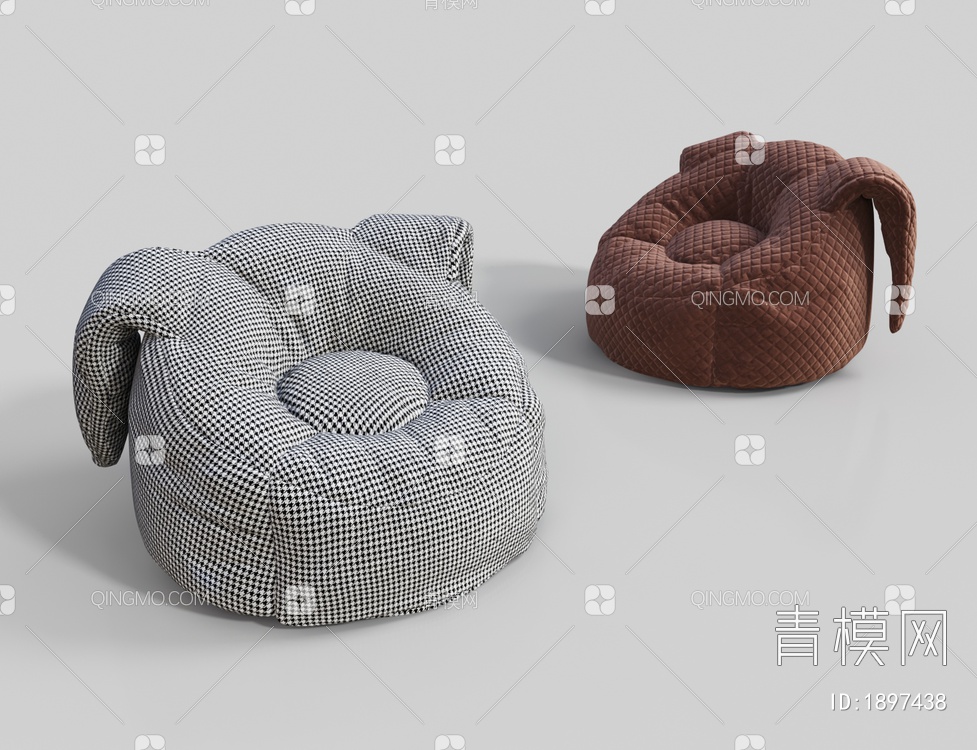 懒人沙发 豆袋椅3D模型下载【ID:1897438】