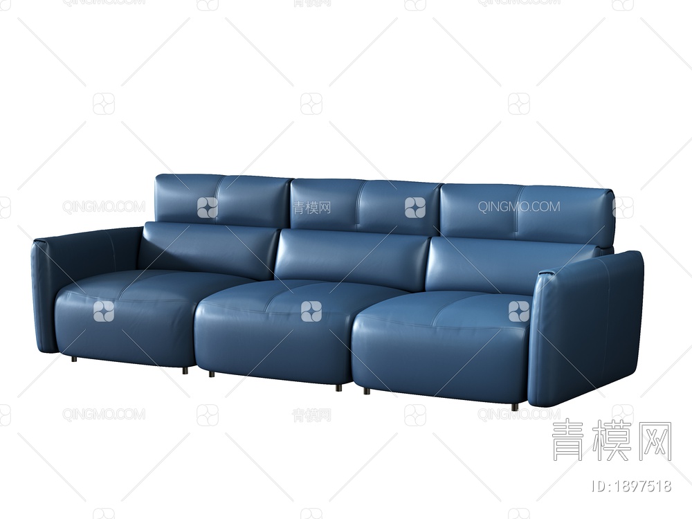 三人沙发3D模型下载【ID:1897518】