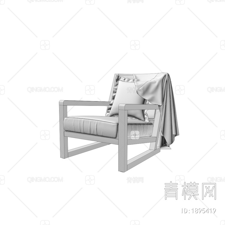 单椅，休闲椅，座椅，躺椅，靠椅3D模型下载【ID:1895419】