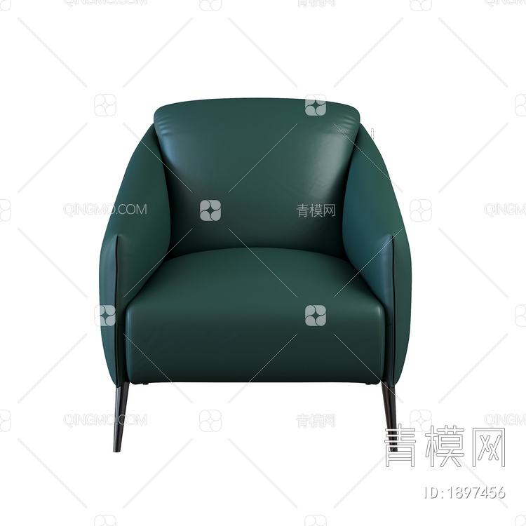 单人沙发3D模型下载【ID:1897456】