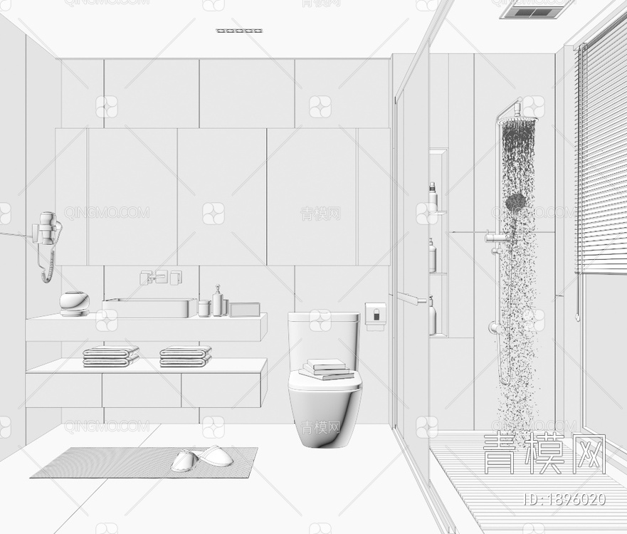 卫生间3D模型下载【ID:1896020】