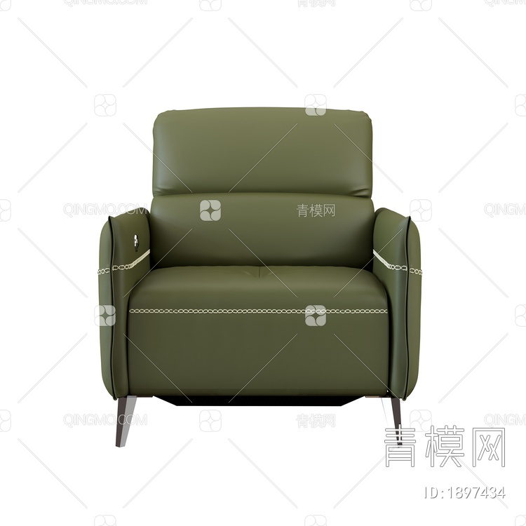 单人沙发3D模型下载【ID:1897434】