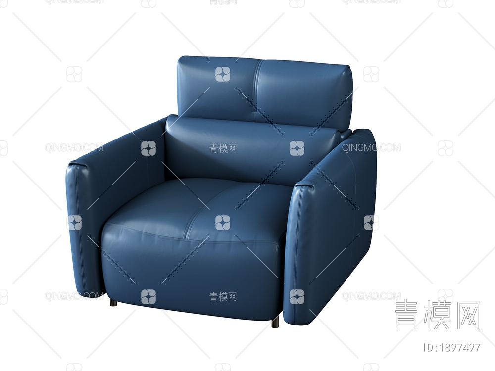 单人沙发3D模型下载【ID:1897497】