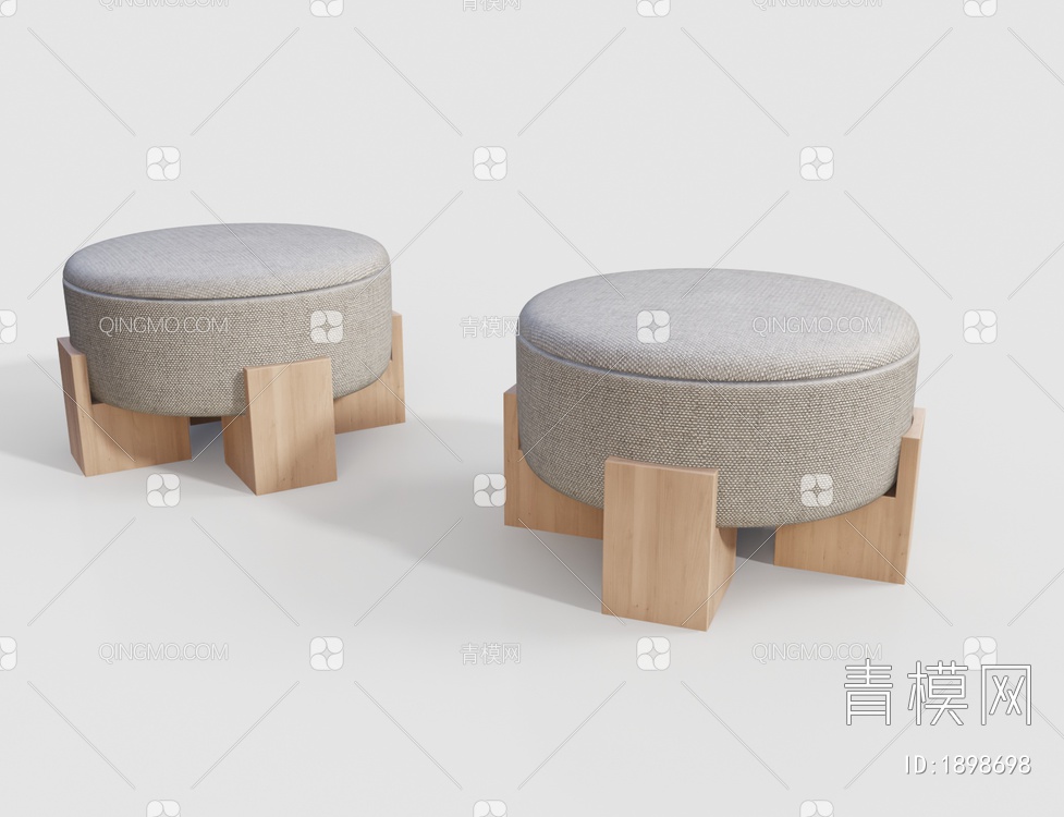 沙发凳3D模型下载【ID:1898698】