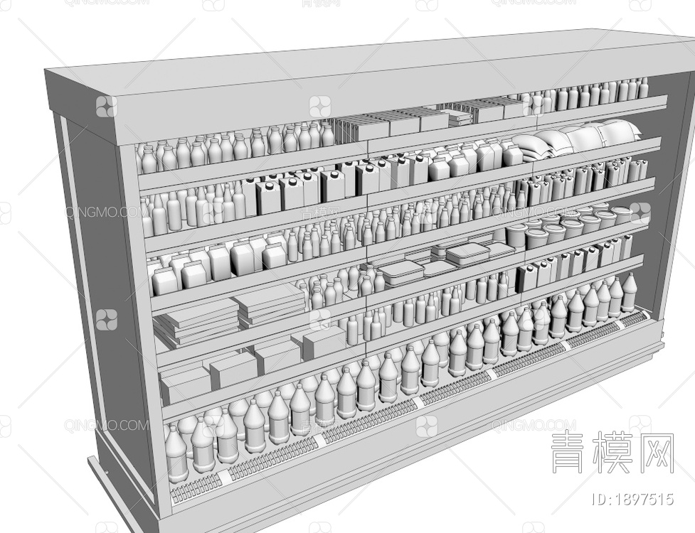 商场展柜 货柜3D模型下载【ID:1897515】