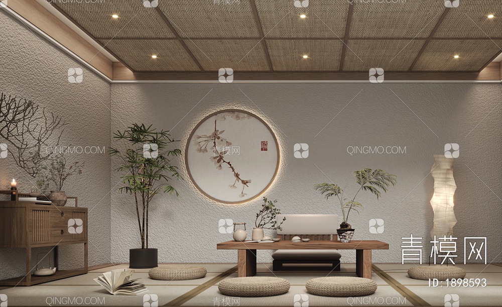 茶室3D模型下载【ID:1898593】