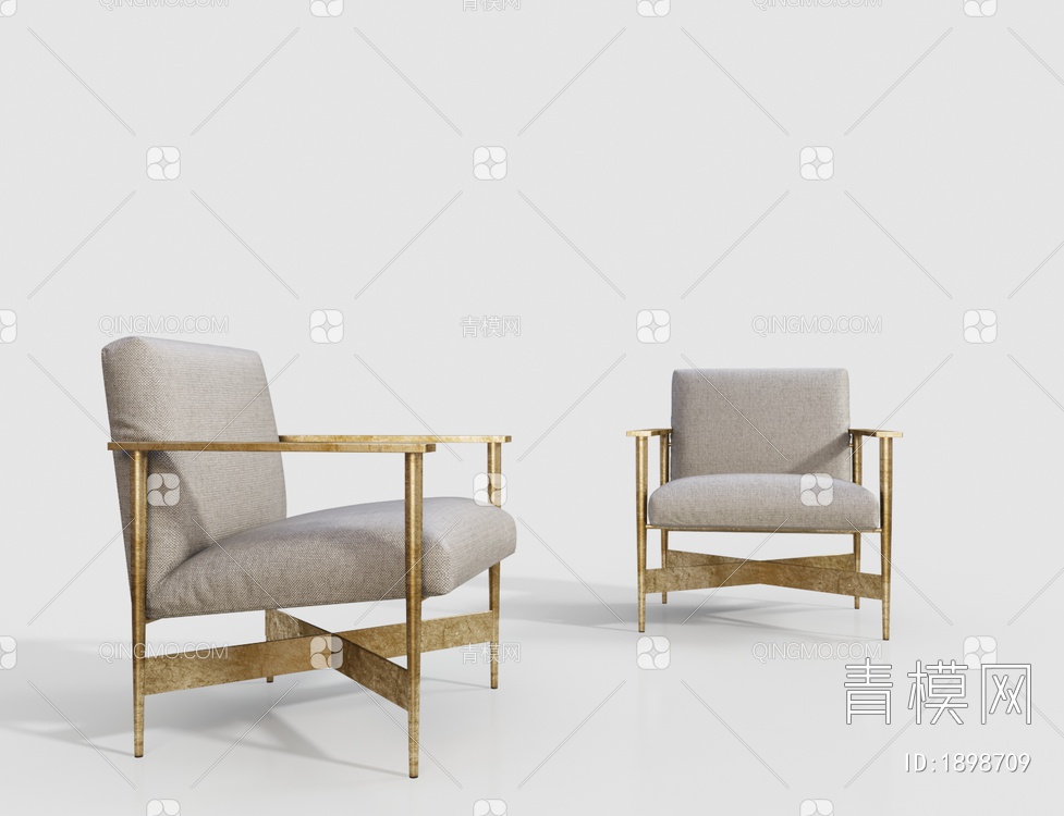 休闲沙发椅3D模型下载【ID:1898709】
